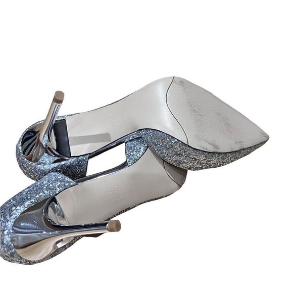 Annaili glitter stiletto heels, silver, size 41, US size 10 - Picture 10 of 13